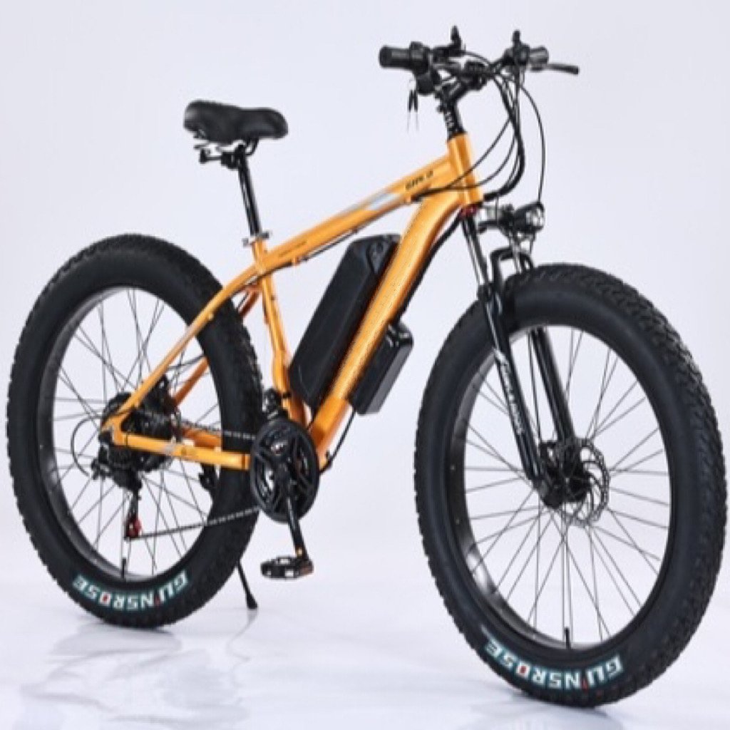 26 inch 4 Fat Tire Electric Bike 48V 12Ah lithium battery electric mountain bike Peak 500W High Power Motor electric bicycle
