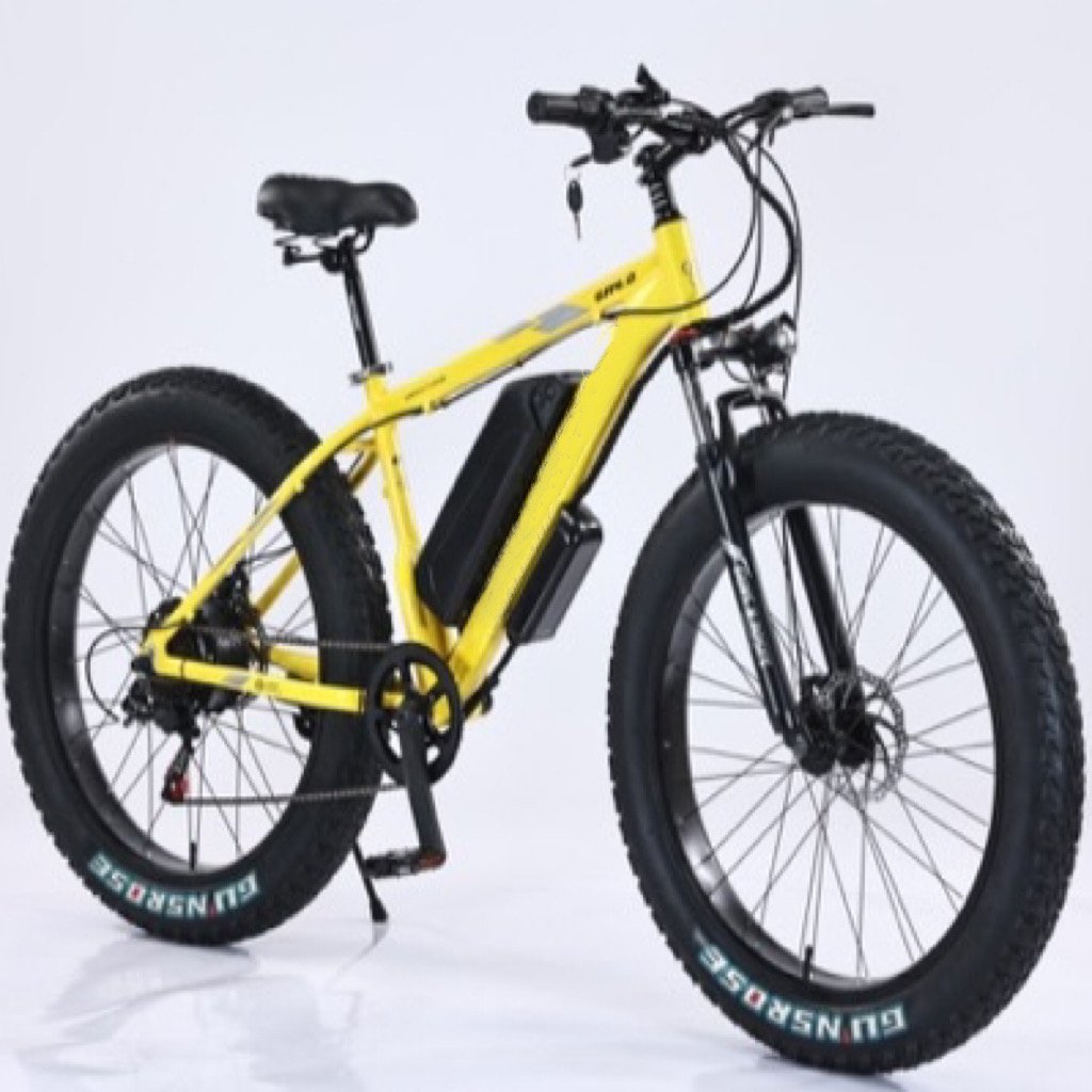 26 inch 4 Fat Tire Electric Bike 48V 12Ah lithium battery electric mountain bike Peak 500W High Power Motor electric bicycle
