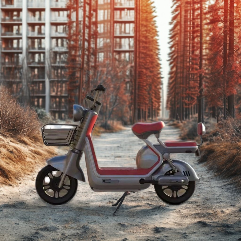 Factory Wholesale Best Price 14-Inch 350W 48V Electric City Bicycle Cheap 2-Seats Steel Frame Electric Bike Model for Adults
