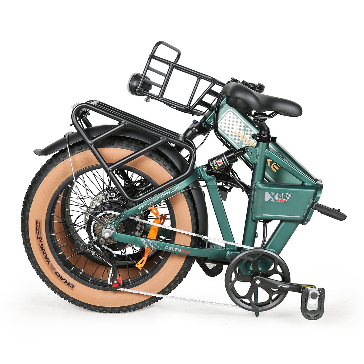 2024 Canada Warehouse SAMEBIKE 20-Inch Electric Mountain Bike 1000W motor Full Suspension 15A Battery Daily coummuting