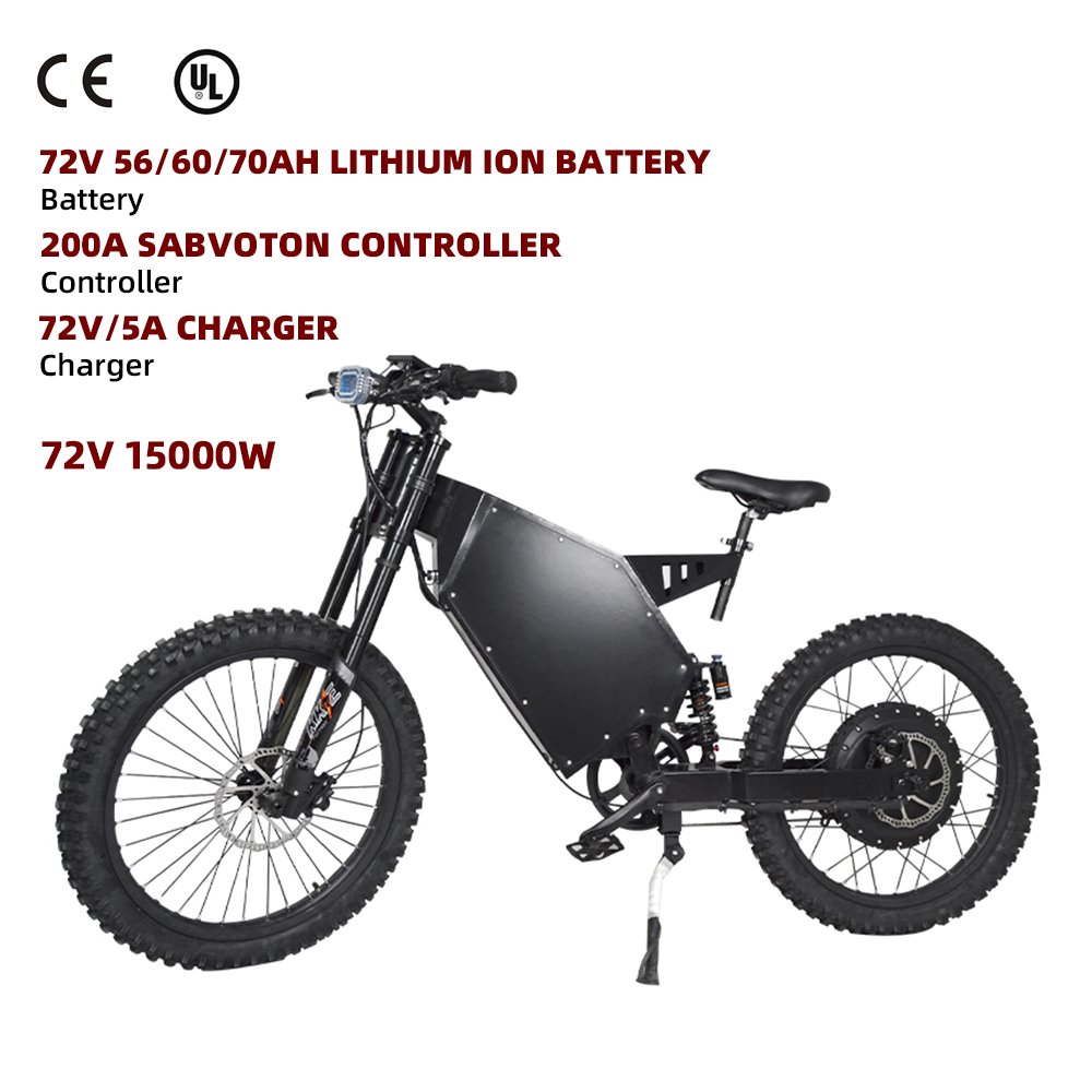 72V 5000W 8000W 12000W 15000W E Bike High Power Qs Motor Sabovotn Controller Fast 80Km 100Km 120K Electric Dirt Bike For Adults