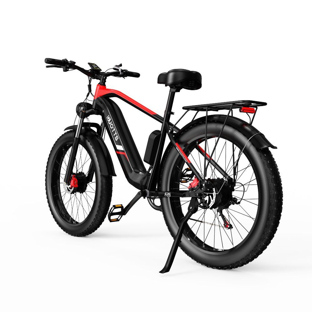 DUOTTS F26 Dual Drive Electric Bicycle 48V 1500W 26*4.0 Fat Tire Powerful Men's Mountain Hydraulic Brake E-bike Europe Warehouse