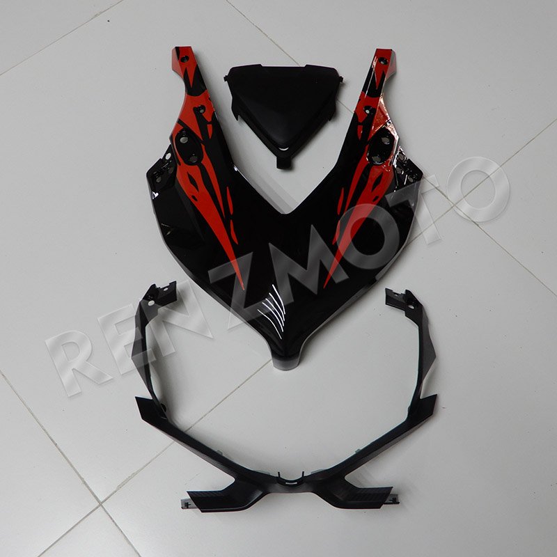 Full Motorcycle Fairings Fit For CBR650R (19-20) Flower for women Abs Plastic Body Work black red