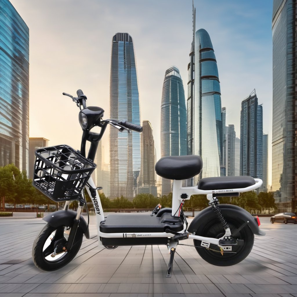 350W 48V Rear Hub Motor Electric City Bike Adults Steel Frame Lead-Acid Batteries Commuting; Cheap Electric Motorized Motorcycle