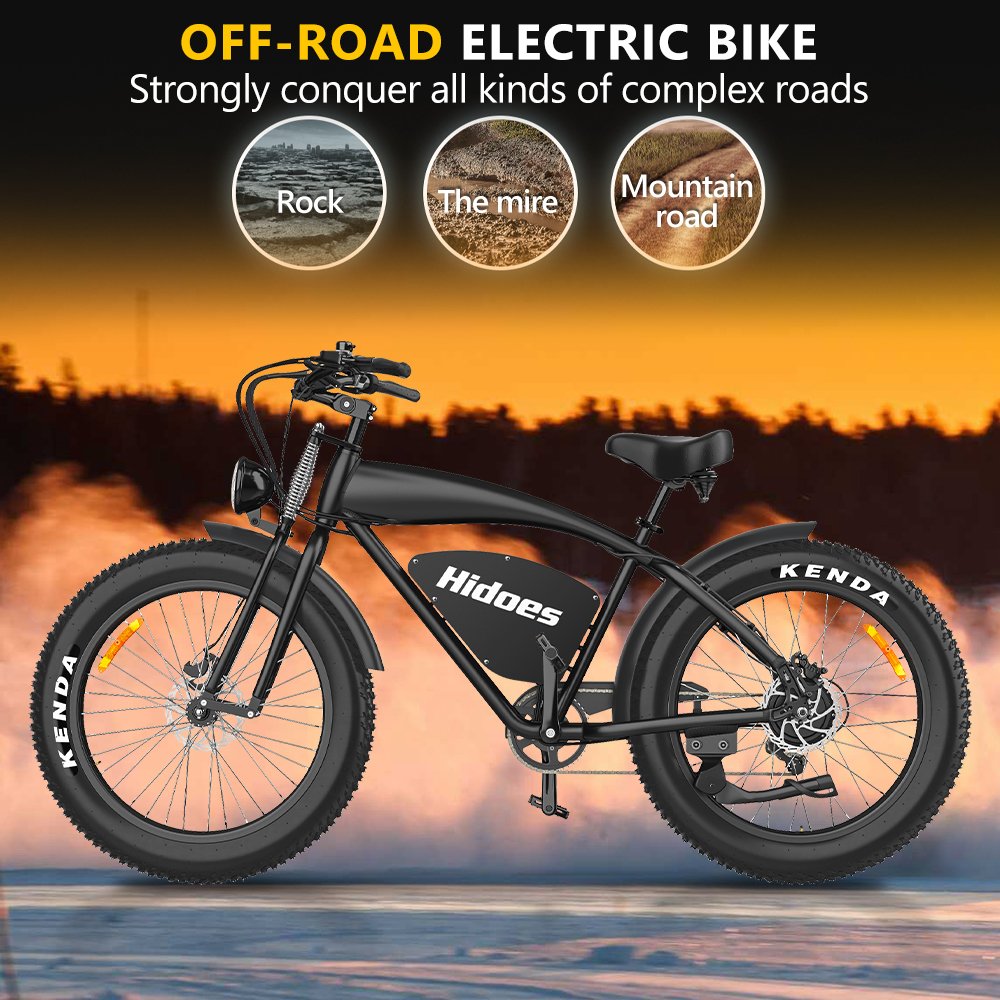 Dropshipping EU US Warehouse Hidoes B3 electric Fat Tire bike 45km/h Range Off Road Moped b3 electric Mountain bike