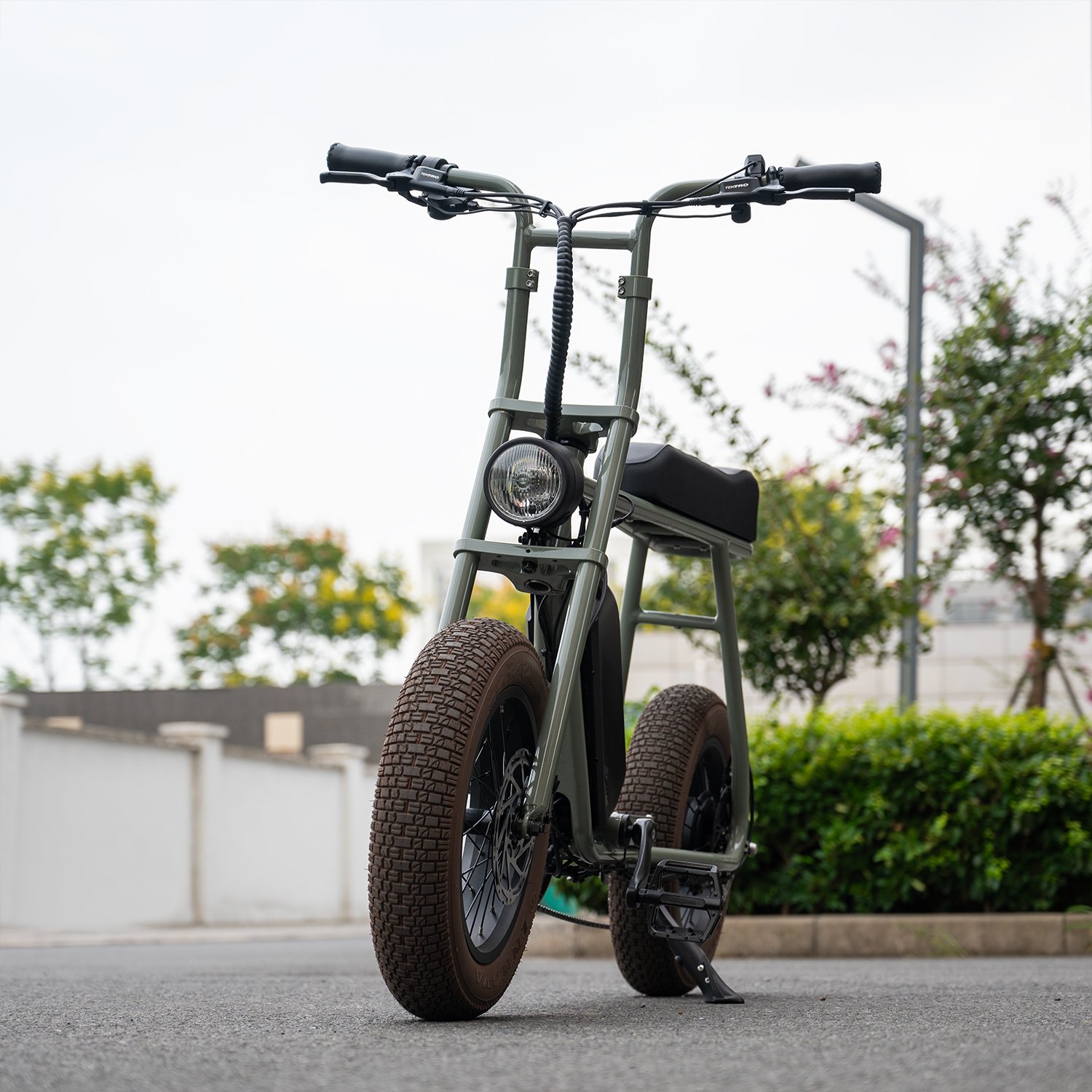 Mario Retro 750W Hub Motor Fat Tire city Electric Bike With 16 Inch Wheels