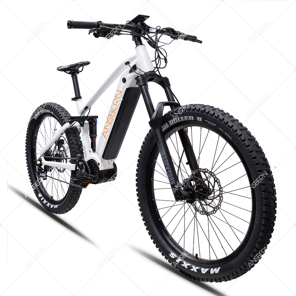 New Arrivals Full Suspension 1000W 48v Bafang Mid Drive Electric Mountain Bike