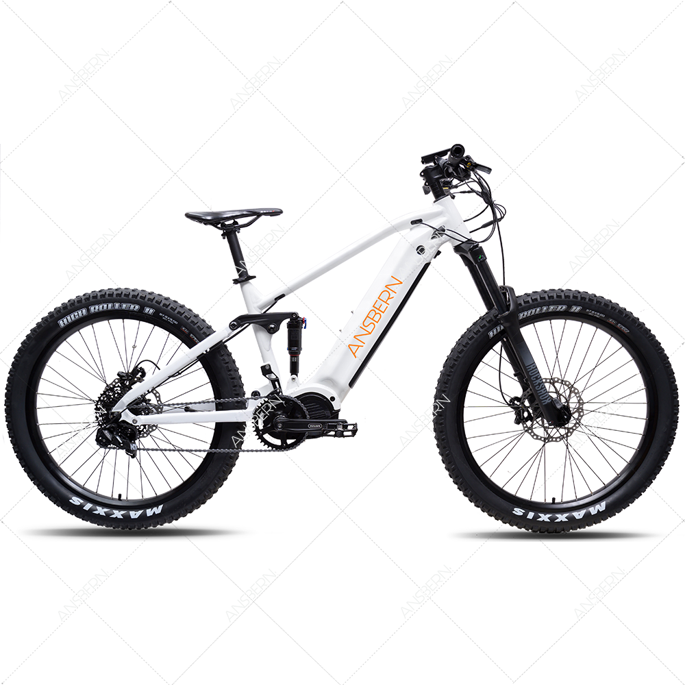 New Arrivals Full Suspension 1000W 48v Bafang Mid Drive Electric Mountain Bike