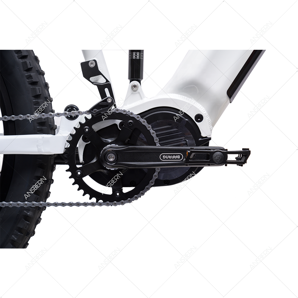 New Arrivals Full Suspension 1000W 48v Bafang Mid Drive Electric Mountain Bike