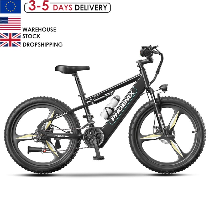 EU Warehouse 48V 32AH Adult Electric Mountain Bike City Electric Bike Road Electric Mountain Bike