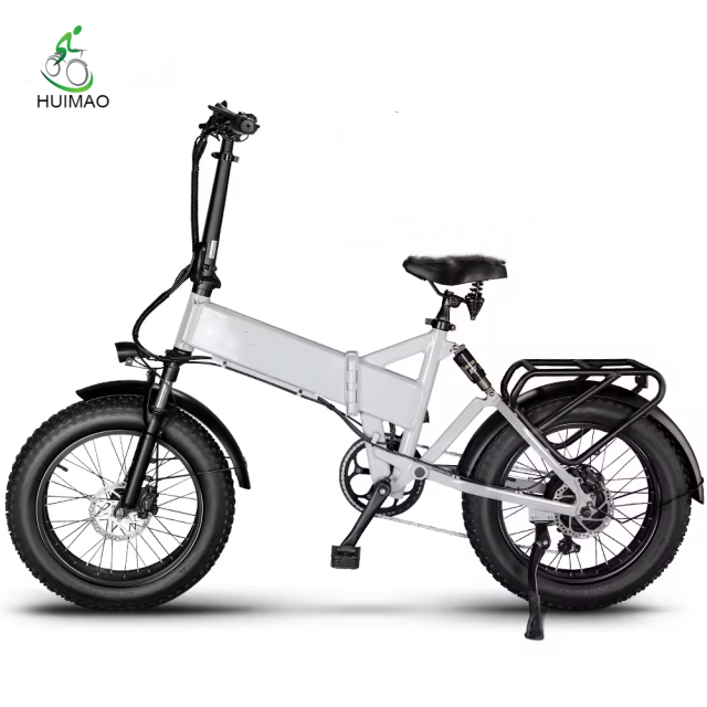 China warehouse 48V 500W 15AH Foldable Bicycle E-Bike ebike 20 Inch Fat Tire electric folding fat bike e bicycle