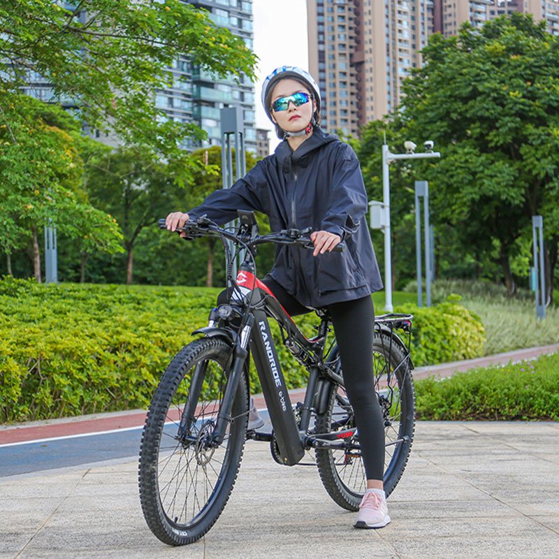 1000W Electric Mountain Bike 17" Frame Size E-MTB Alloy Construction with 48V 17Ah Lithium Battery Electric Bicycle for Women