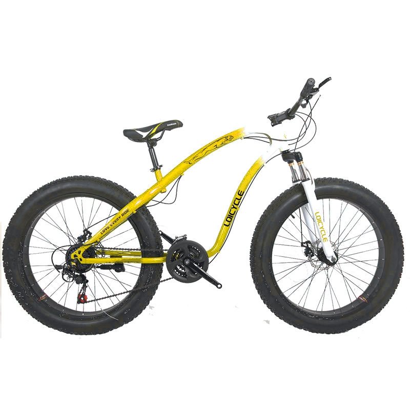 26 "21speed high carbon steel mountain bike mtb bicycle for men steel mountain bike downhill fat tire mountain bike