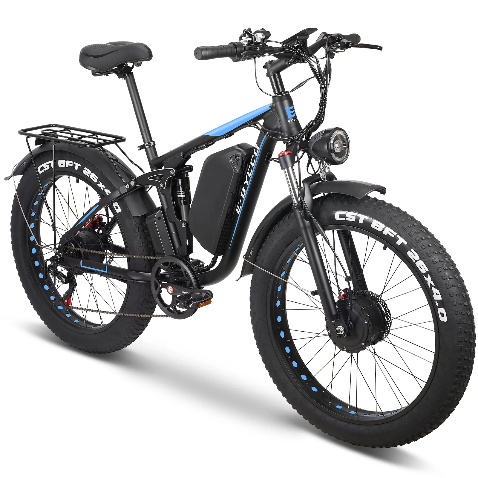 EU Warehouse New Design 2000W Electric Mountain Bike 26*4\" Inner Tube 52V23Ah EB Pro