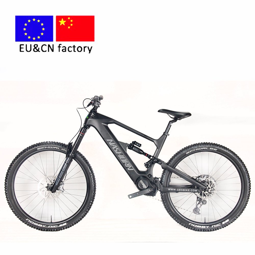 Carbon fiber electric bike hardtails electric mountain bike 48V 500W Bafang M560 mid motor ebike