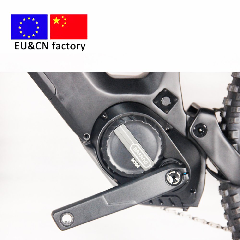 Carbon fiber electric bike hardtails electric mountain bike 48V 500W Bafang M560 mid motor ebike