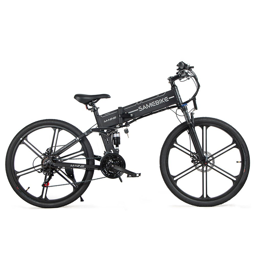 Samebike lO26-II Electric Bike Off Road Adult Road Bike 500W 26 Inch Folding E Bike With One-Piece Tire