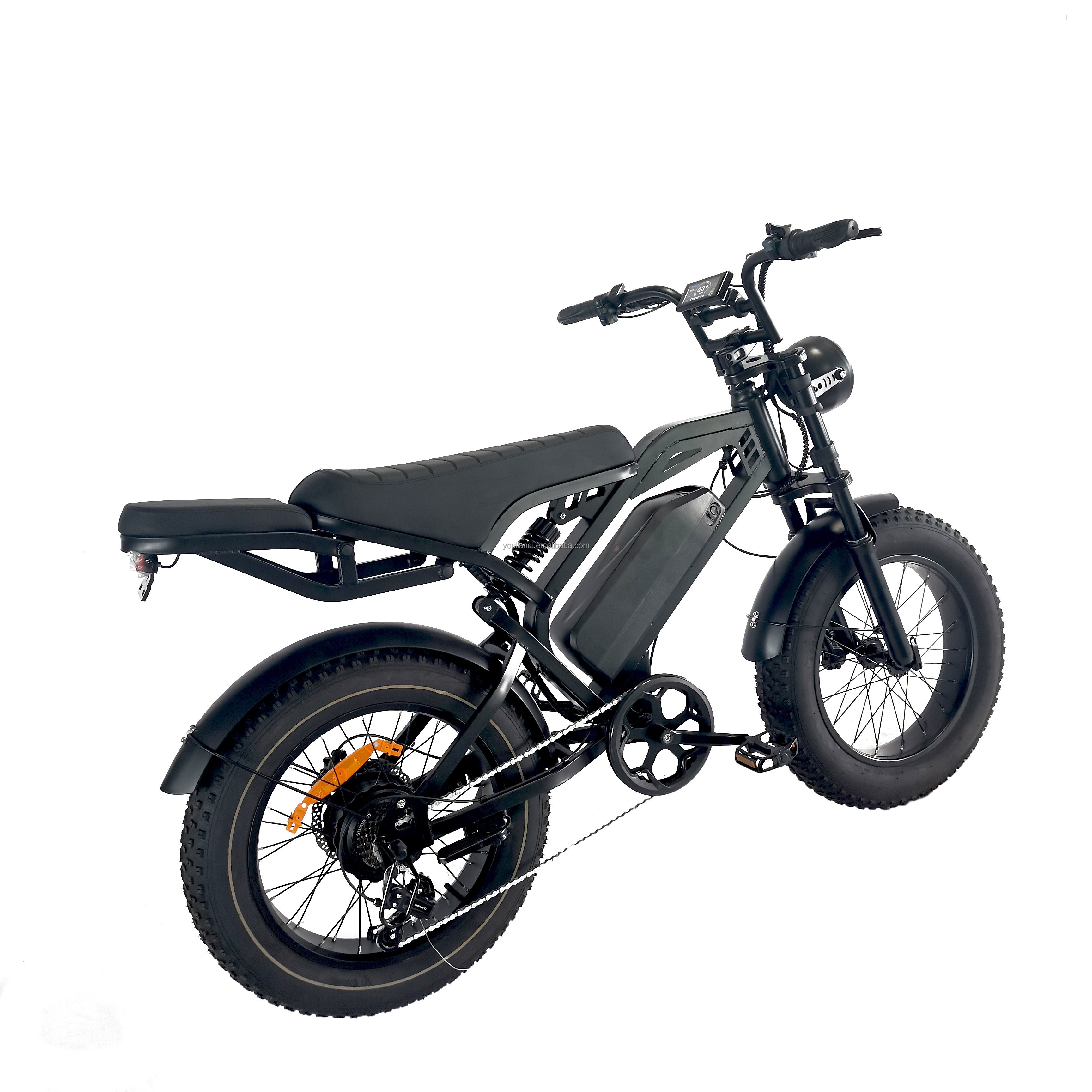 OEM Factory Hybrid Electric Bike Cheap 1500W-8000W Fat Tire Mountain Bicycle 7 Speed 15Ah China Steel 48V V20 Smart Electronic