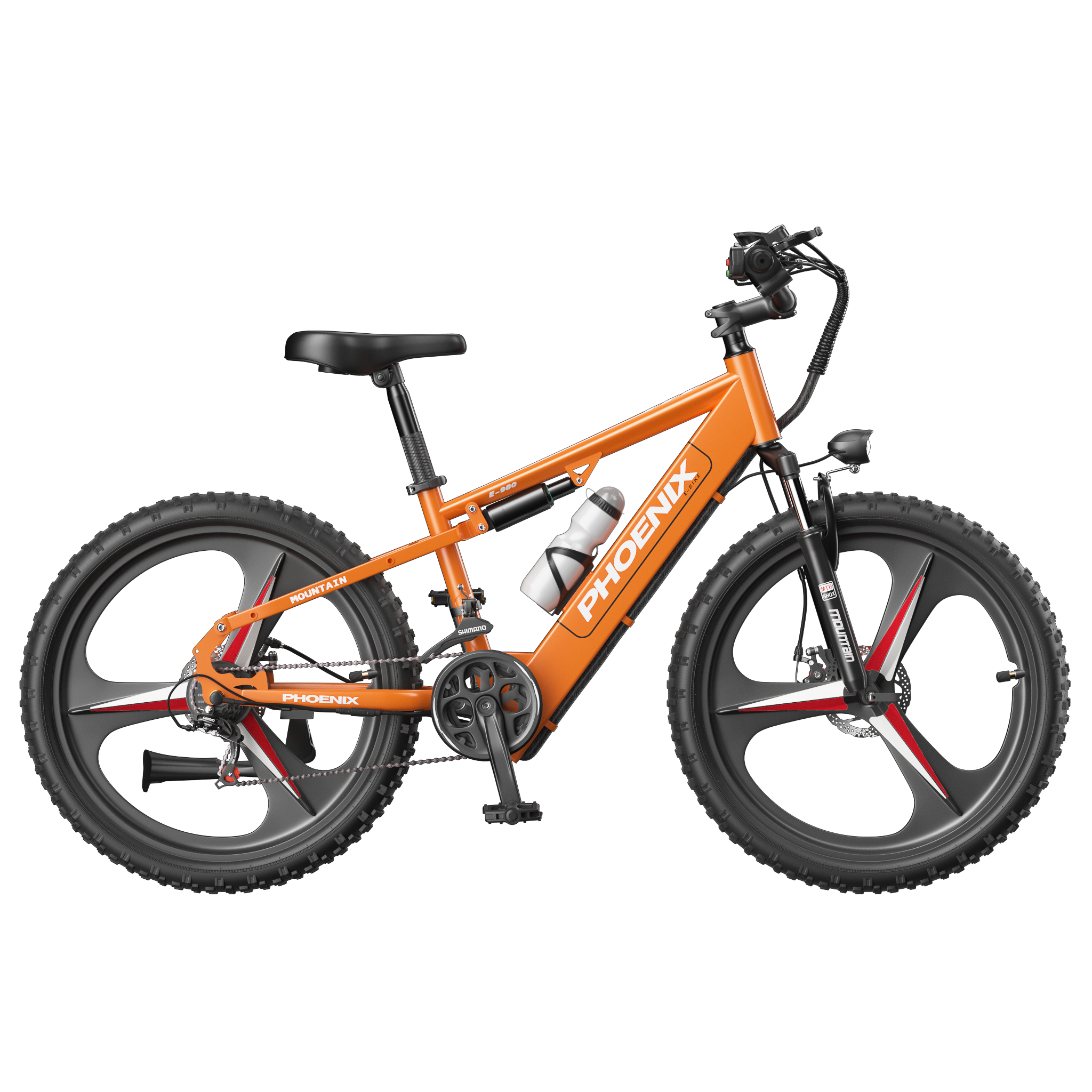 China Phoenix Brand 400W 48V 18AH 26 Inch Fat Tire Electric Mountain Bike Adult E Bike Lithium Battery Electric Mountain Bike