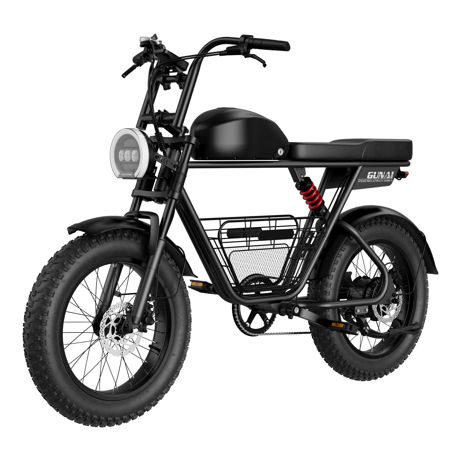 EU Warehouse GUNAI T Fat Tire Electric Bikes 1000W 48V 21AH Electric Mountain Bike All Terrain 60KM/H Electric Bike For Adults