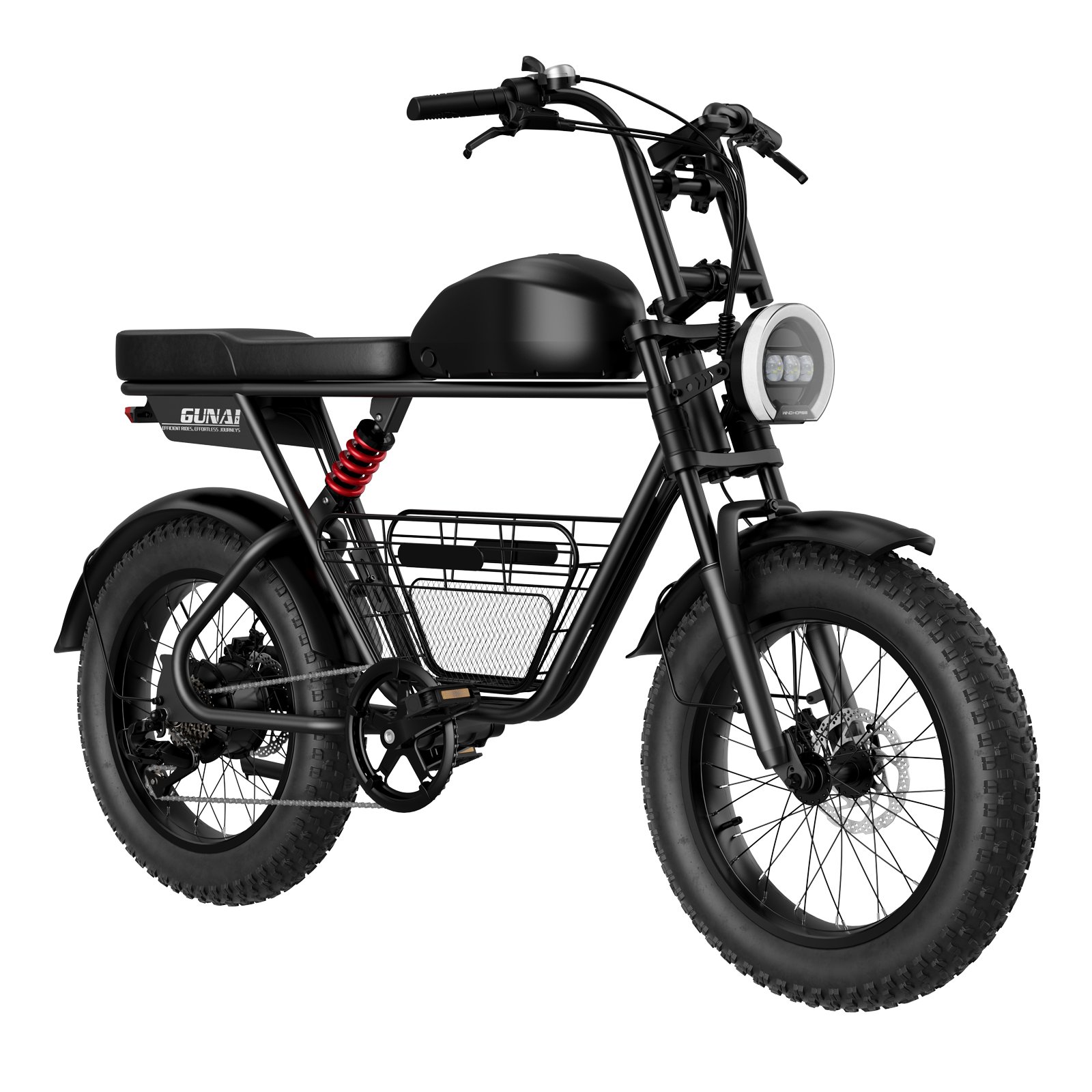 EU Warehouse GUNAI T Fat Tire Electric Bikes 1000W 48V 21AH Electric Mountain Bike All Terrain 60KM/H Electric Bike For Adults