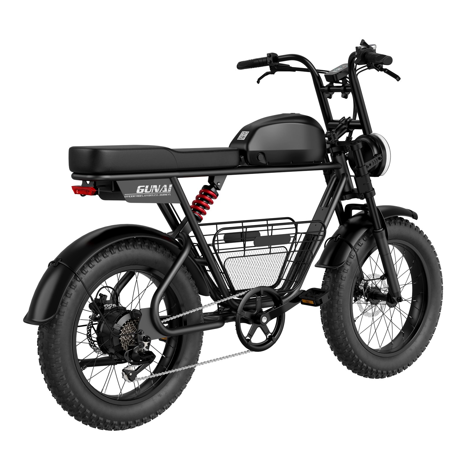 EU Warehouse GUNAI T Fat Tire Electric Bikes 1000W 48V 21AH Electric Mountain Bike All Terrain 60KM/H Electric Bike For Adults
