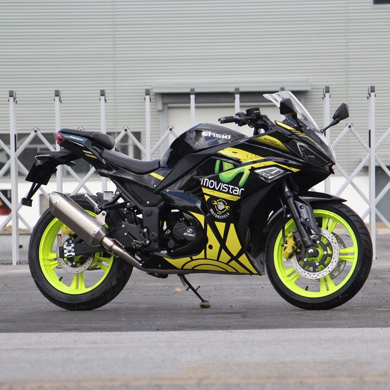 2024 200cc DOT Gas Super Power Racing Sportbikes Street Legal Natural with Disc Brake F/R for USA