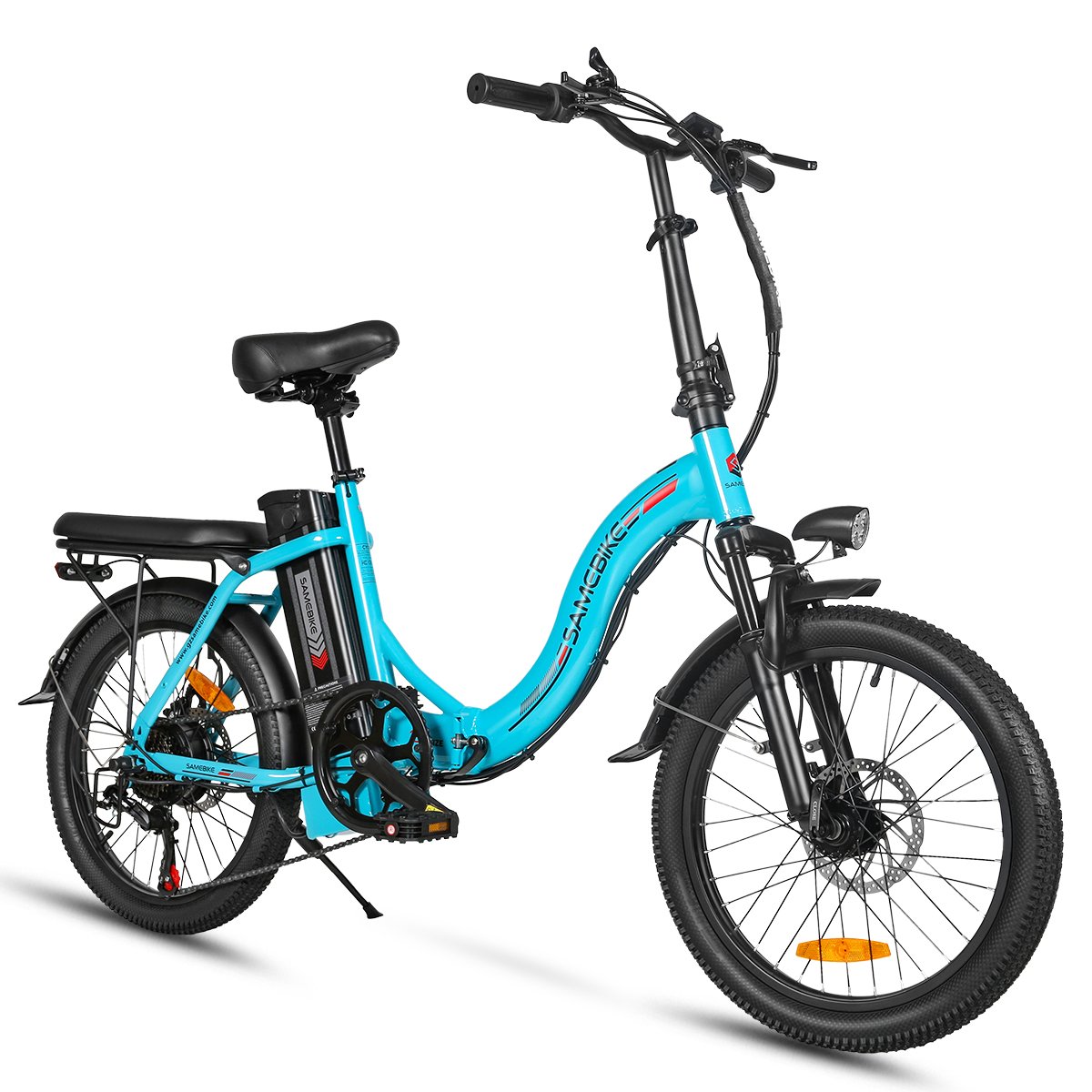 SAMEBIKE EU Poland stock long range lithium battery adult powerful foldable electric city bike