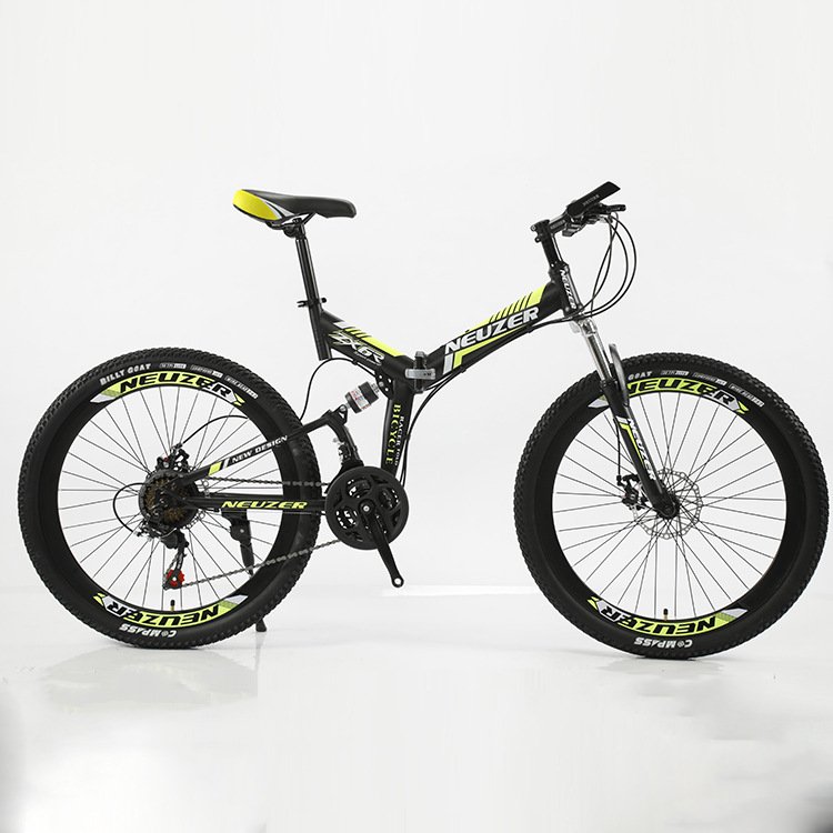 Wholesale Folding Mountain Bike with New Design Double Suspension Shock Absorb Adult MTB & Kids Bicycle Ordinary Pedal