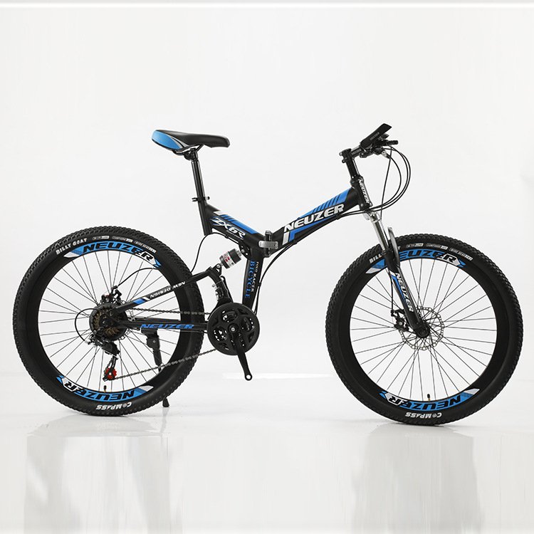 Wholesale Folding Mountain Bike with New Design Double Suspension Shock Absorb Adult MTB & Kids Bicycle Ordinary Pedal