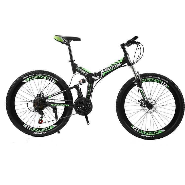 Wholesale Folding Mountain Bike with New Design Double Suspension Shock Absorb Adult MTB & Kids Bicycle Ordinary Pedal