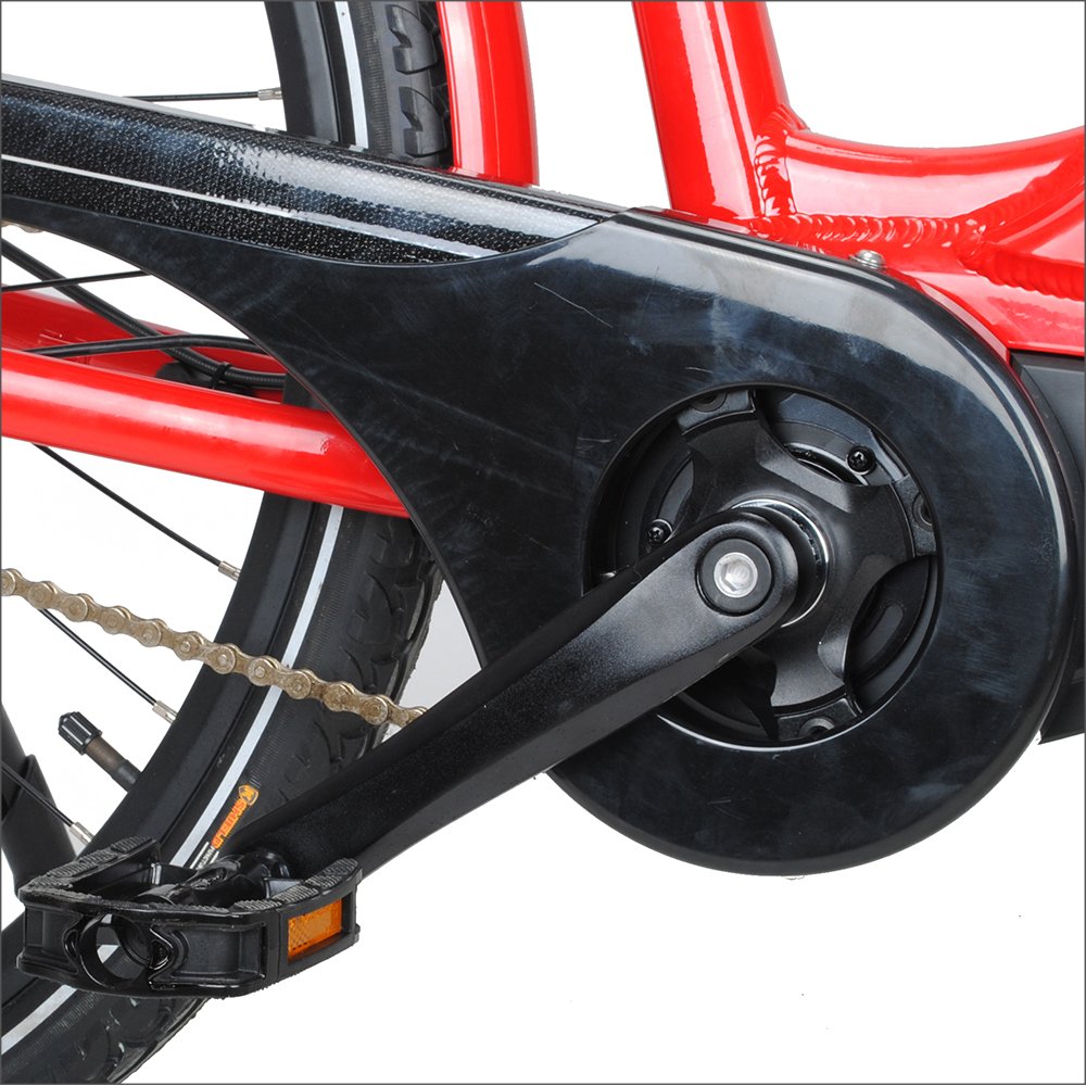 EZREAL 28" Inch M400 Mid Motor City Electric Bike 250w Step Through Ebike with Inter 7 Speed Lithium Battery CE Standard 36V