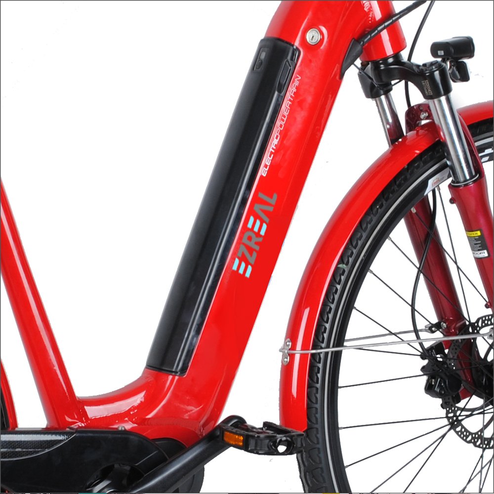 EZREAL 28" Inch M400 Mid Motor City Electric Bike 250w Step Through Ebike with Inter 7 Speed Lithium Battery CE Standard 36V