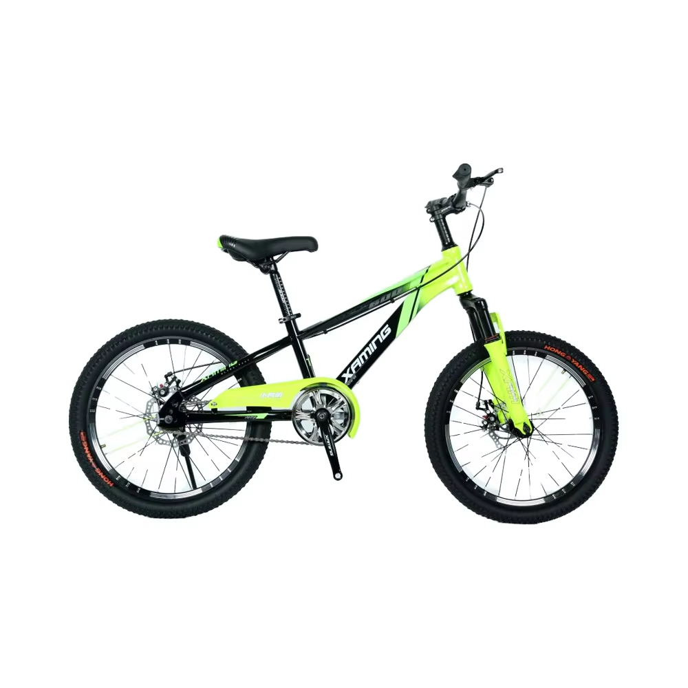 Low carbon environmental protection lightweight portable teen mountain bike with front and rear disc brake 20 inches bike