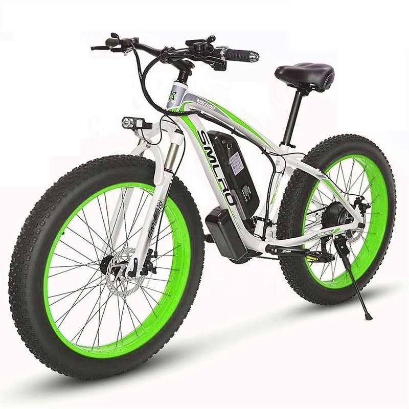 EU warehouse 1000W 48V 13AH powerful ebike 26*4 fat tire offroad electric bike 21 speed suspension electric bicycle