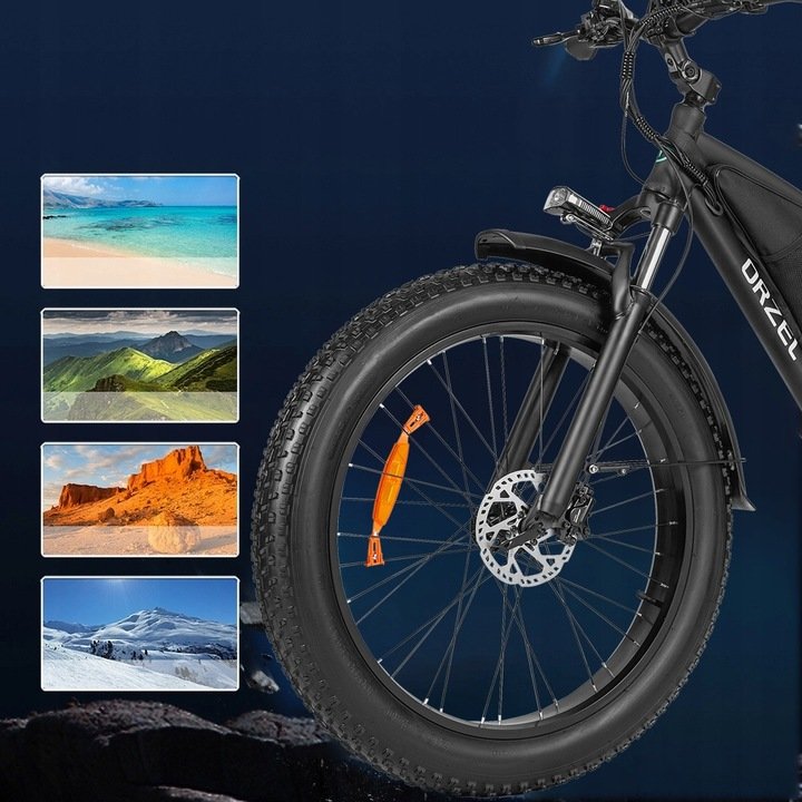 1500W Electric Bike Adult 26 inch Electric Bike 48V 28Ah City Electric Bike