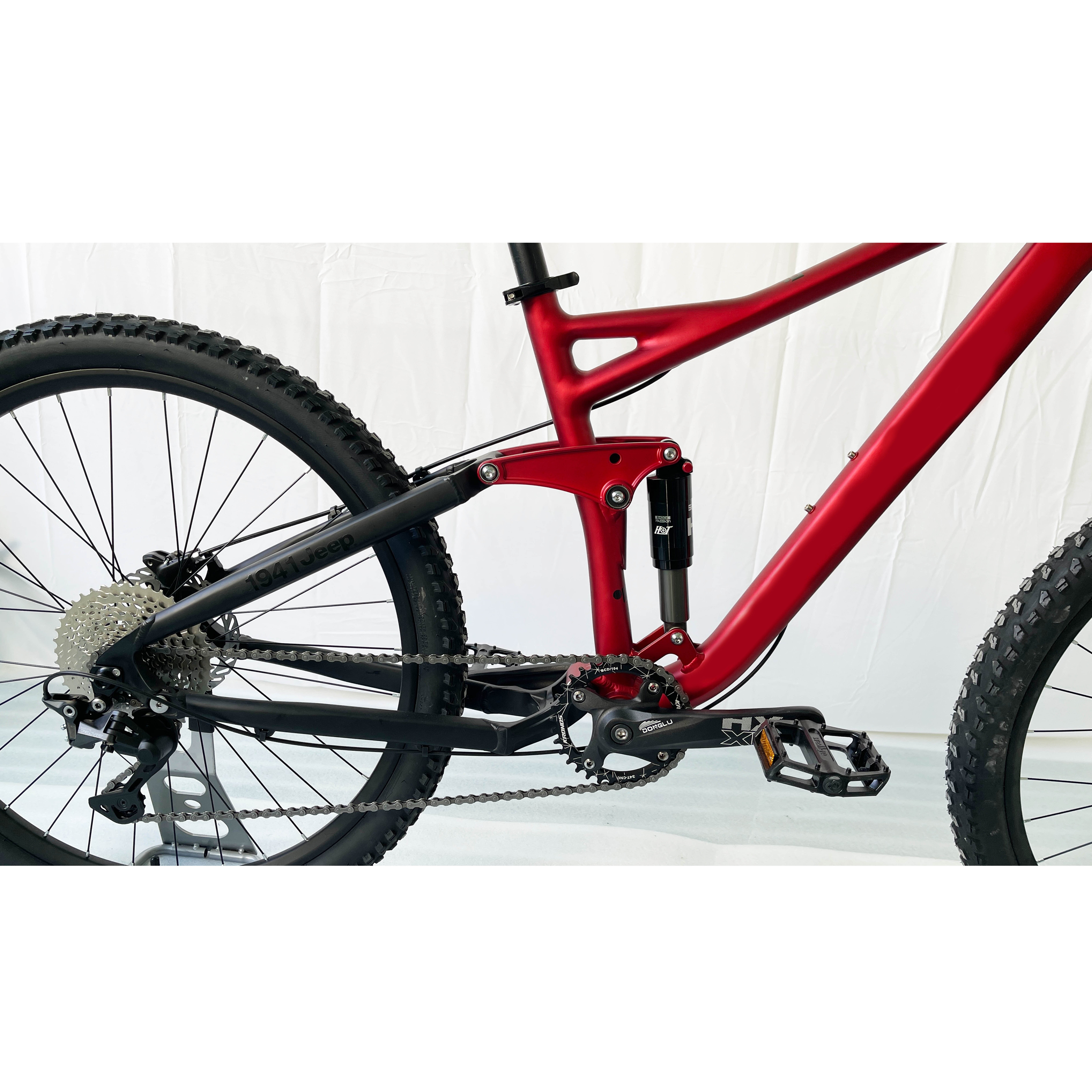 OEM 27.5 aluminium alloy frame 10s hydraulic disc brake rear shock downhill mountain bike