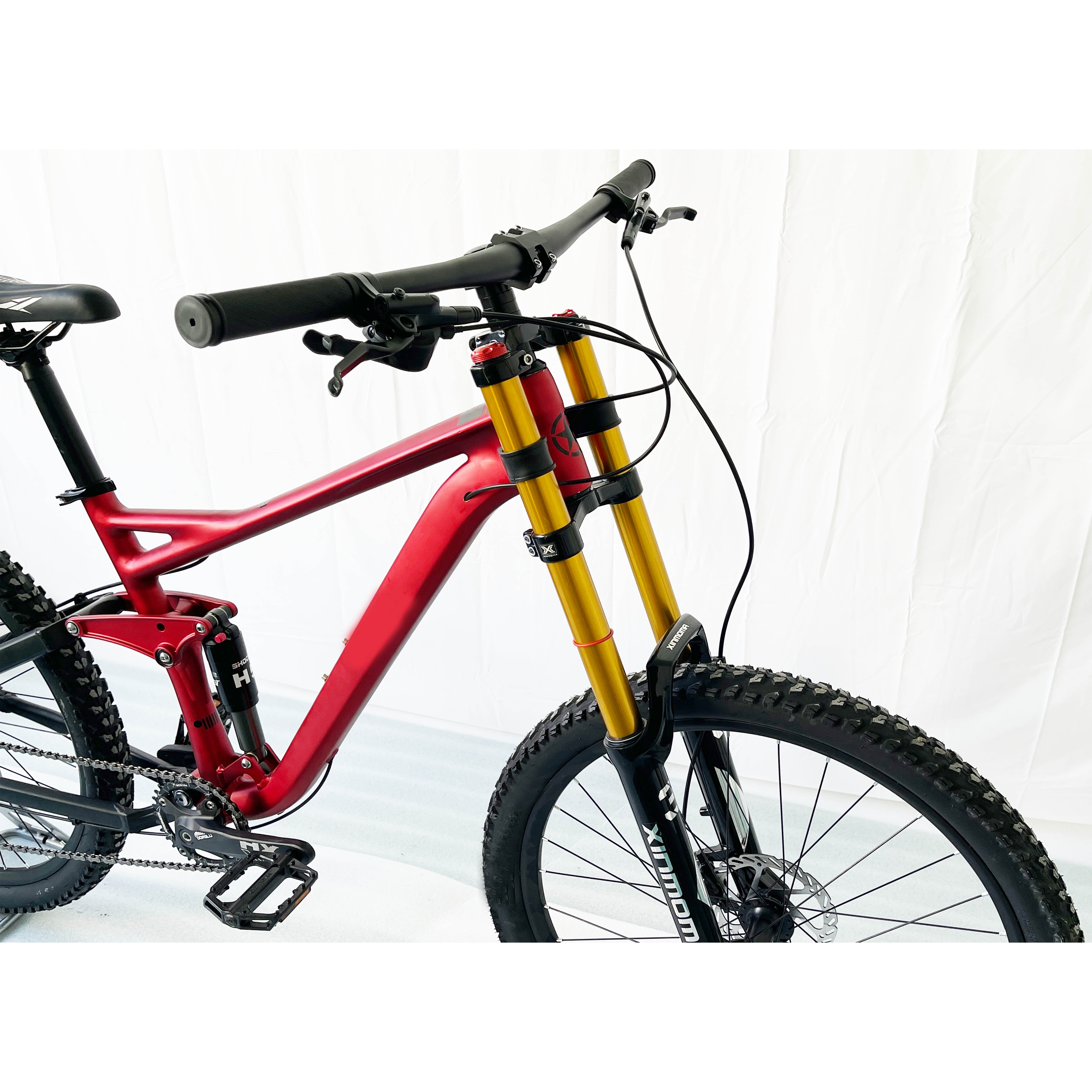 OEM 27.5 aluminium alloy frame 10s hydraulic disc brake rear shock downhill mountain bike