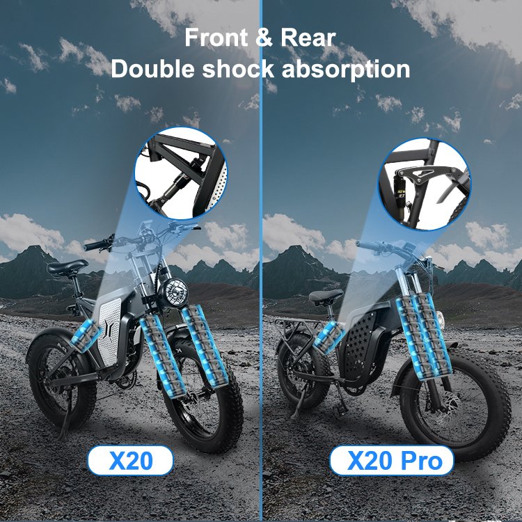 500W 48V 10AH 15AH 20AH 25AH 30AH Lithium Battery Aluminum Alloy 7 Speed 20 inch E Bikes Fat Tire e-bike Electric Mountain Bike