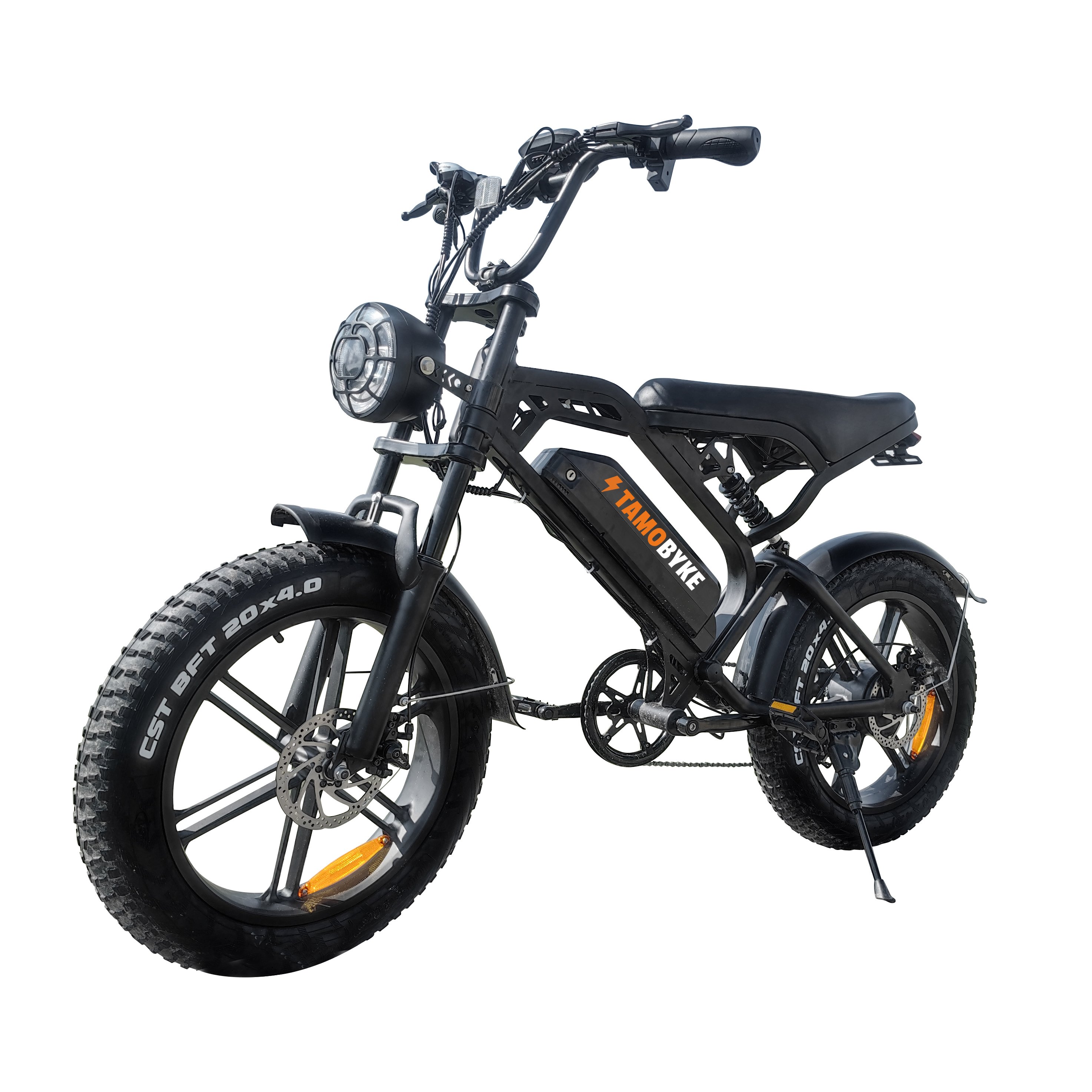 EU USA Warehouse Retro 7 Speed 20 Inch Bike fat tire Mountain Ebike V20 Electric Sport Snow Hybrid Fat Bike For Adult
