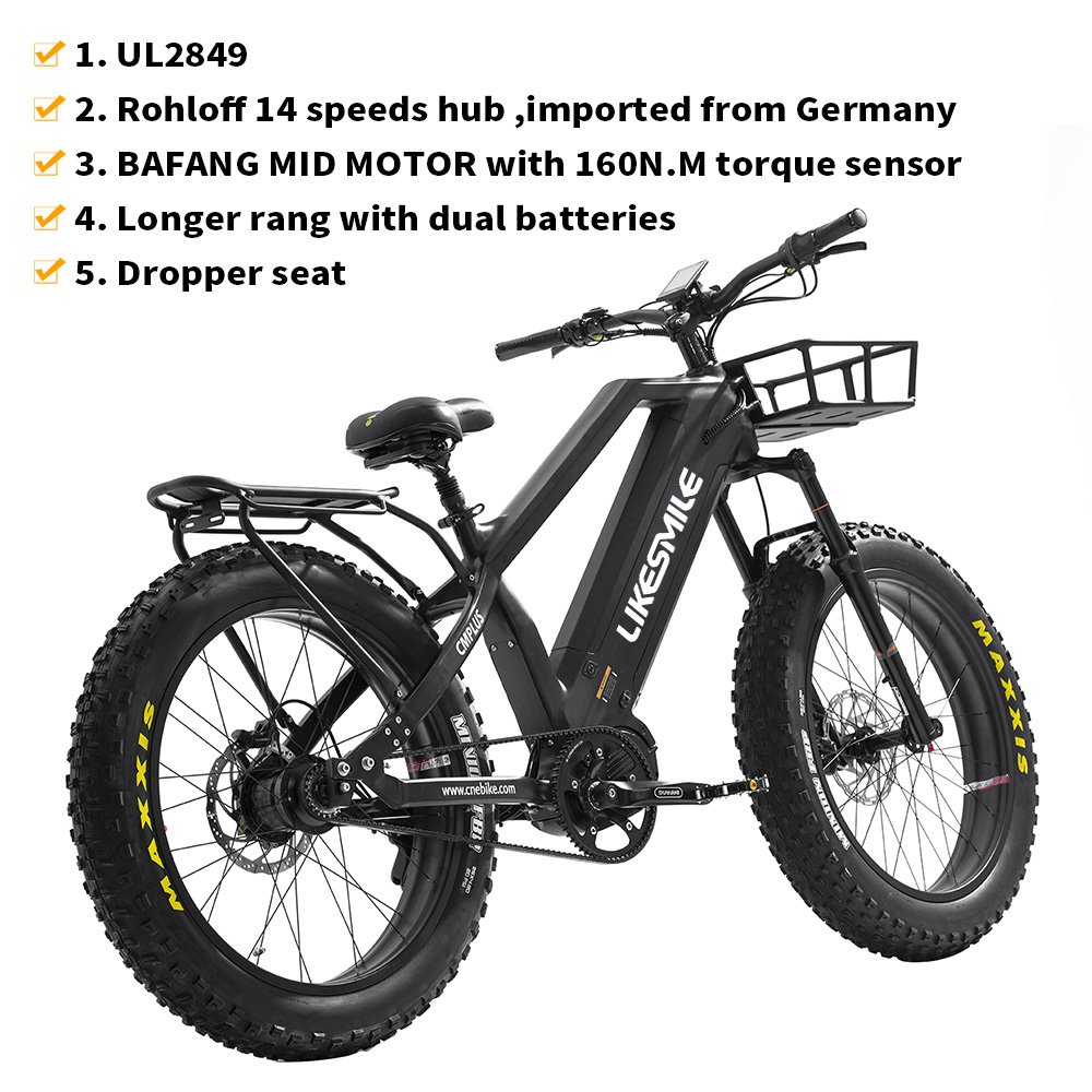 Best choice downhill ebike full suspension 1000w e725 hydraulic disc brake electric mountain bike
