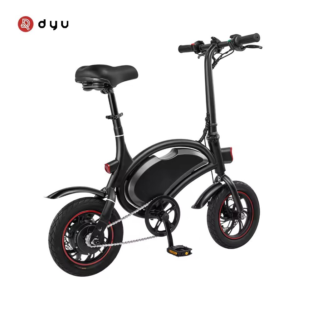DYU D2F Mini Folding Electric Bicycle 250W 36V 12Inch Electric City Bike Foldable Electric Bike Steel cheap adult Ebike