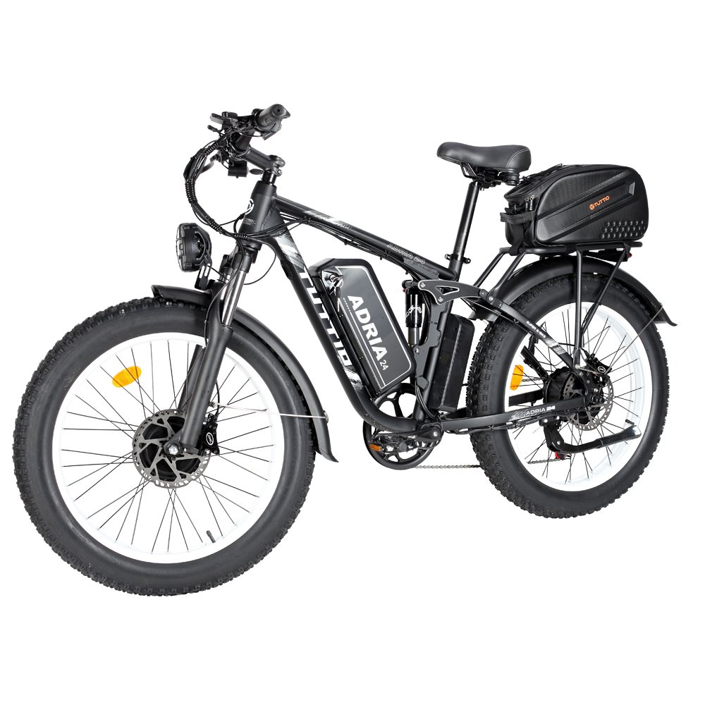 Factory Customized 26*4.0 Dual Motor 4000W 52V 30AH Hydraulic Electric Mountain Bike Long Range Electric Bike For All Terrain