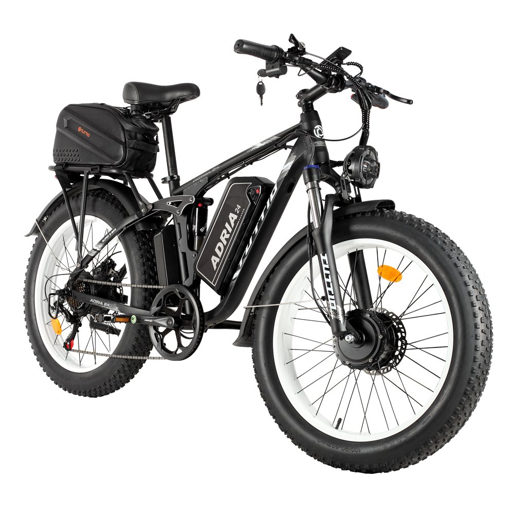 Factory Customized 26*4.0 Dual Motor 4000W 52V 30AH Hydraulic Electric Mountain Bike Long Range Electric Bike For All Terrain