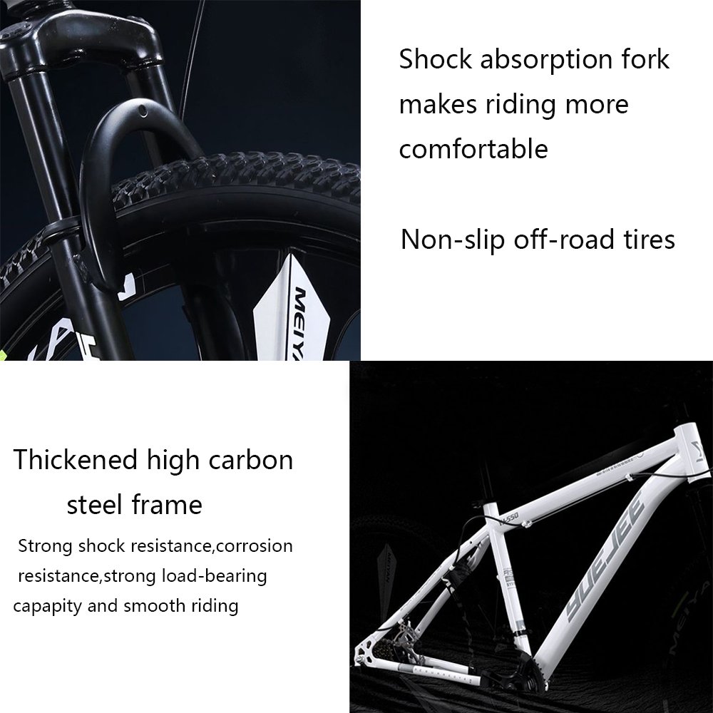 MG03 Adult Student 24 Speed Bike Off-road Variable Speed Shock Absorbing Mountain Bicycle