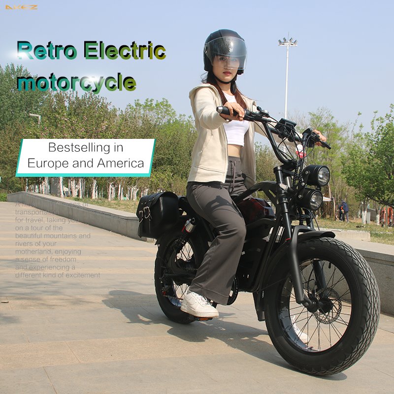 US warehouse 20 inch fat tires snow e-bike 48V1500W 18Ah full suspension electric city bicycle retro light ebike RTS