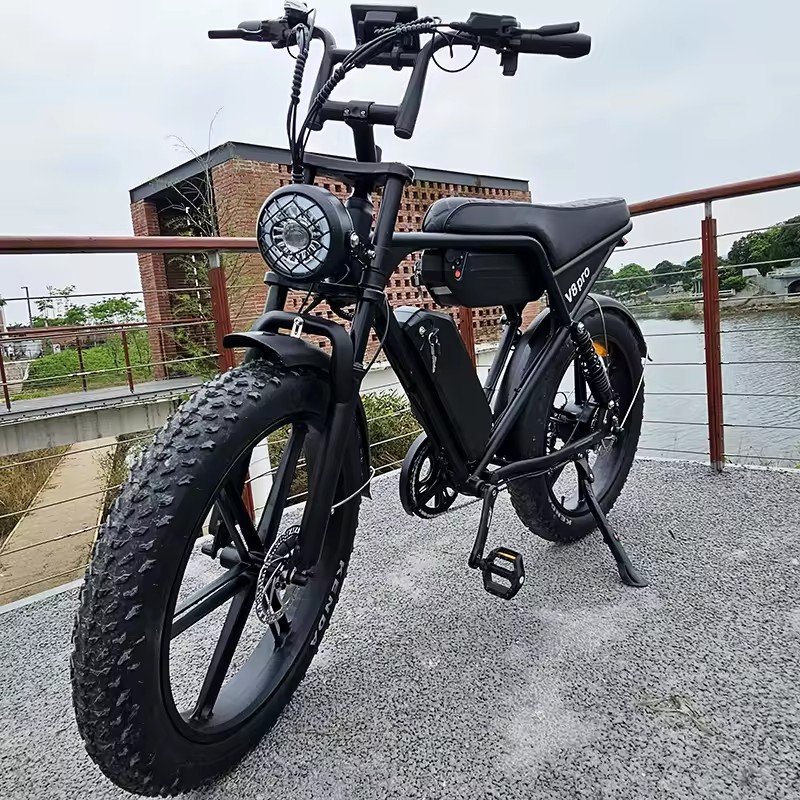 V8pro Plus 1000W 750W 15Ah Lithium Battery Electric Mountain Bike Beach Cruise E-bike All Terrain Offroad Ebike Bicycle
