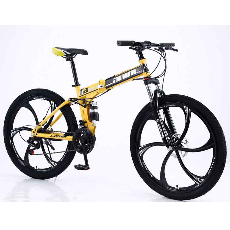 Popular folding mountain bike 24/26 inch dual disc brakes 21 24 speed folding bicycle for adult