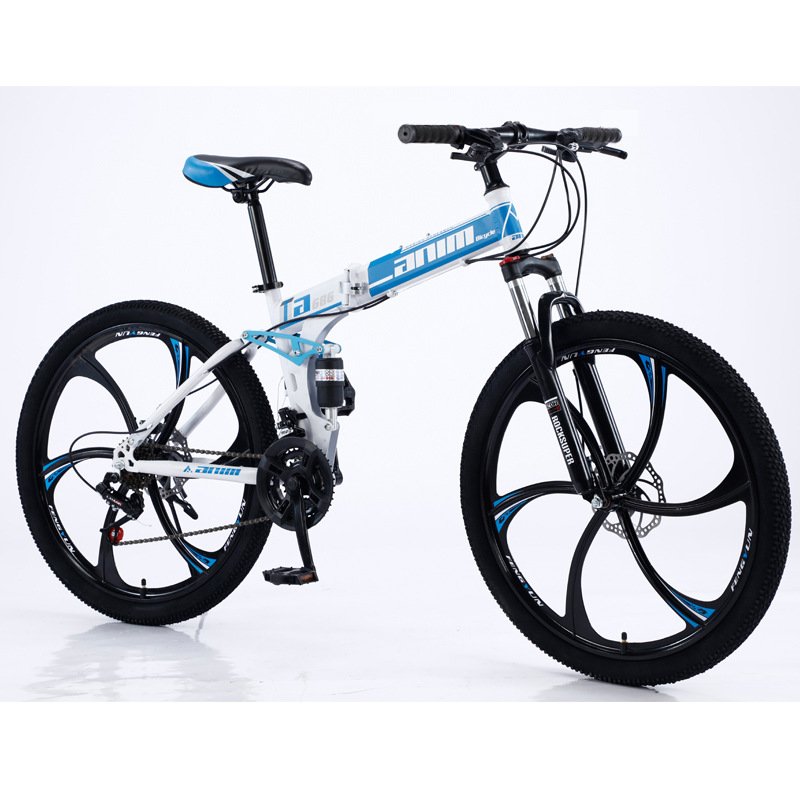 Popular folding mountain bike 24/26 inch dual disc brakes 21 24 speed folding bicycle for adult