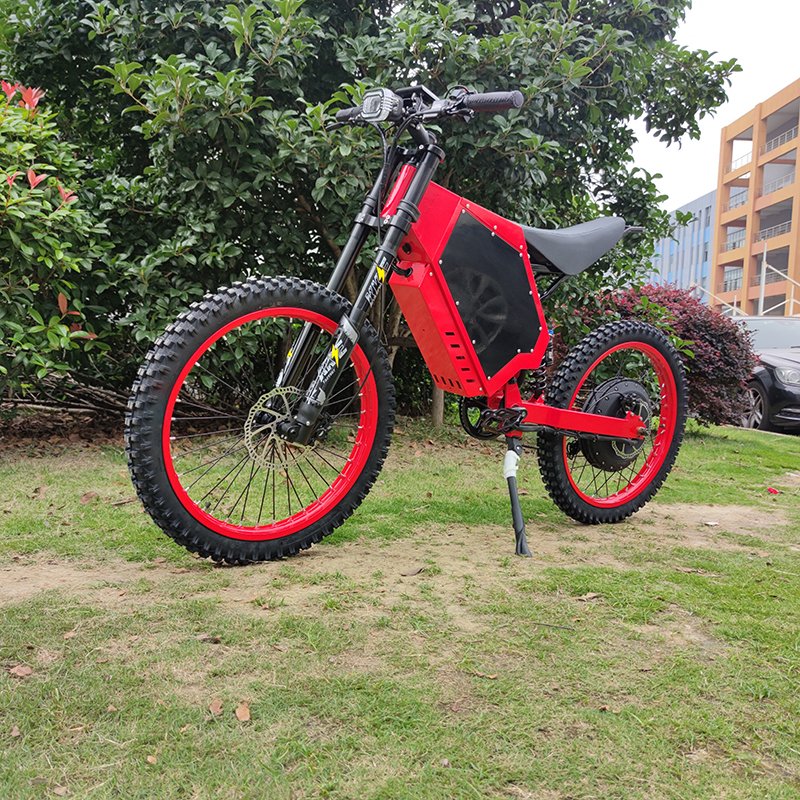 72v 2000w 3000w 8000w 10000w 15000w Long Range Steal-th Bomber Mountain Full Suspension Sports 5000w High Power Electric Bike